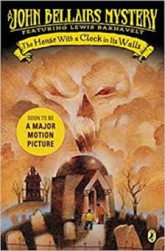 An orange and black cover featuring a tomb with two boys entering. Over the tomb is an orange cloud in the shape of a skull. A sticker reads, "Soon to be a Major Motion Picture."