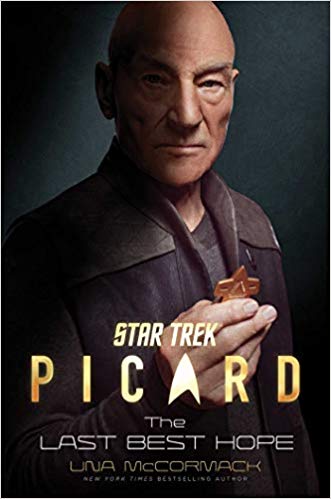 A dark cover features actor Patrick Stewart as Jean Luc Picard looking directly at the reader.